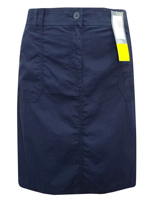 marks and spencer navy skirt